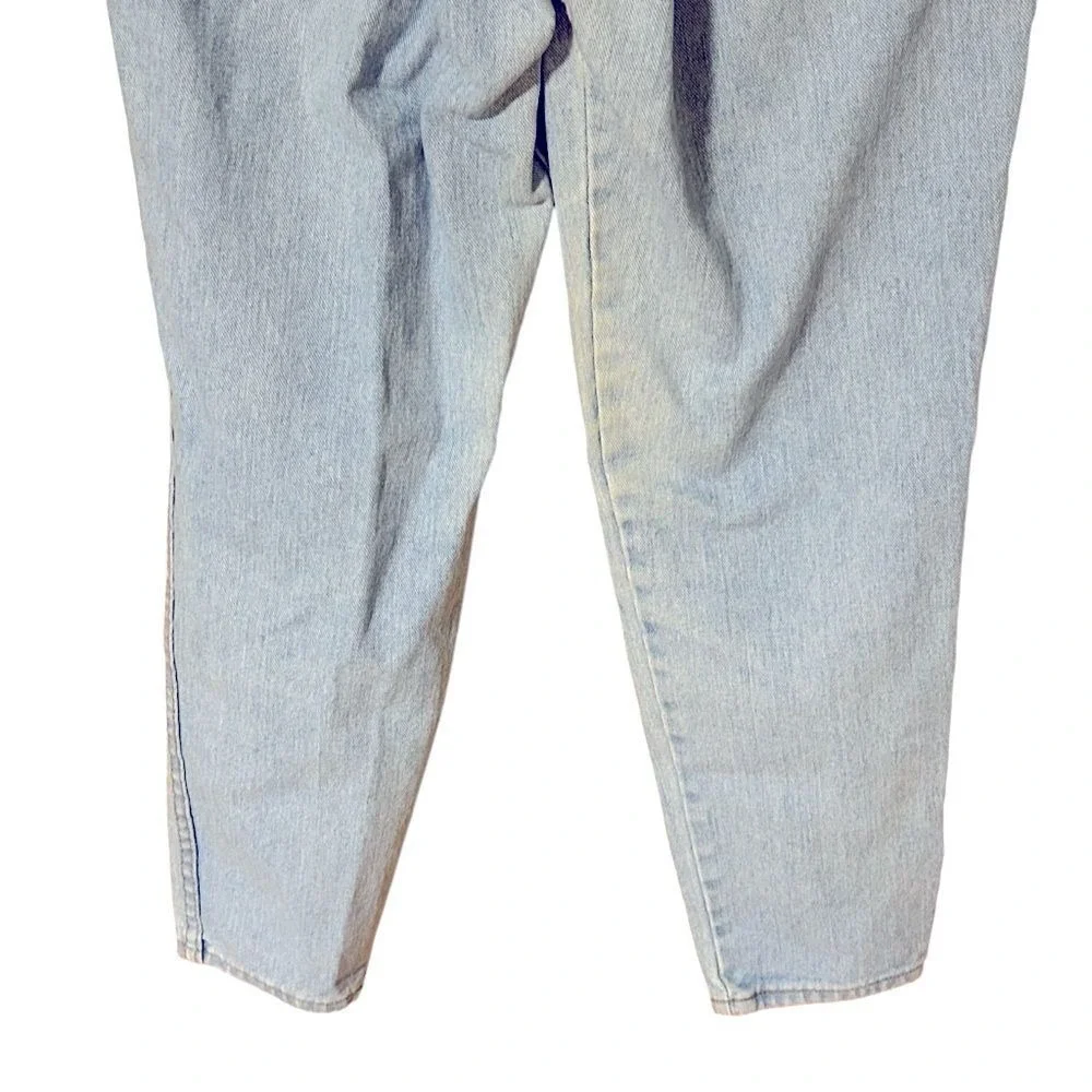 Chic Vintage 80s Women's High Rise Mom Jeans Light Wash Sz 14 Cotton Made in USA